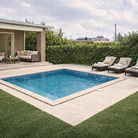 Sea Breeze & Nature Villa, With Heated Pool And Garden Retreat Holiday home Kremasti (Rhodes)